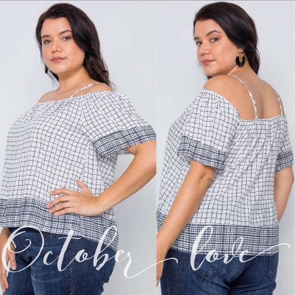 Plus Size Off the Shoulder Blouse - Picture 5 of 5